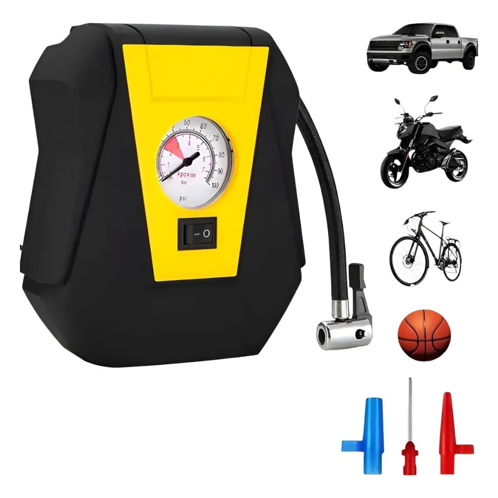 Compressor De Ar Elétrico Portátil 12v 10a Mini Bomba De Ar