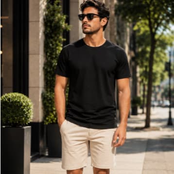 Camiseta Manga Curta 100% algodão Masculina Basica PREMIUM