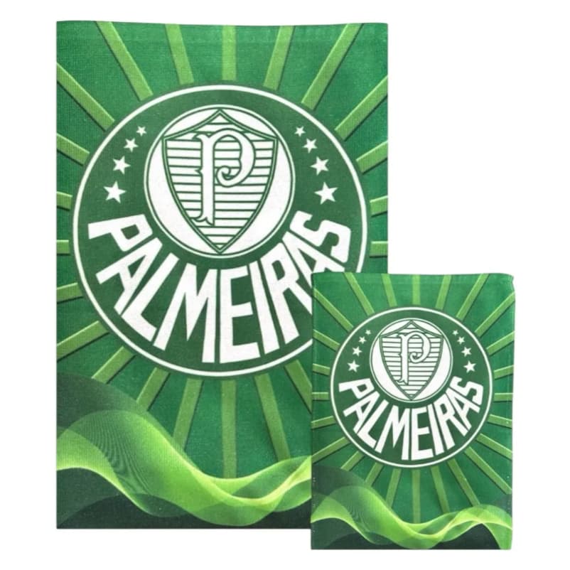 Toalha De Banho + Toalha De Mão Futebol Infantil Brasileiro