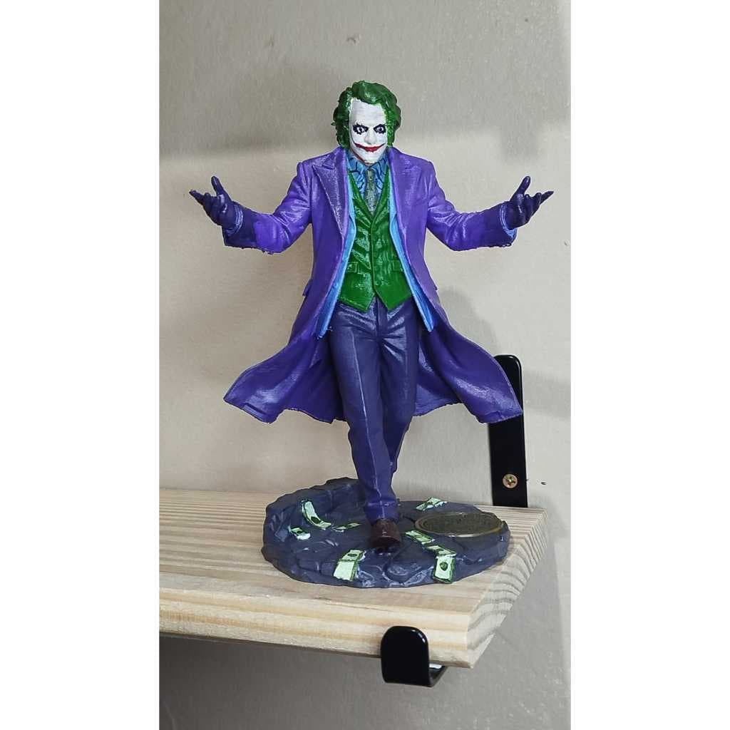 Boneco Coringa 17cm Pintado à Mão em Impressão 3D – Figura Decorativa