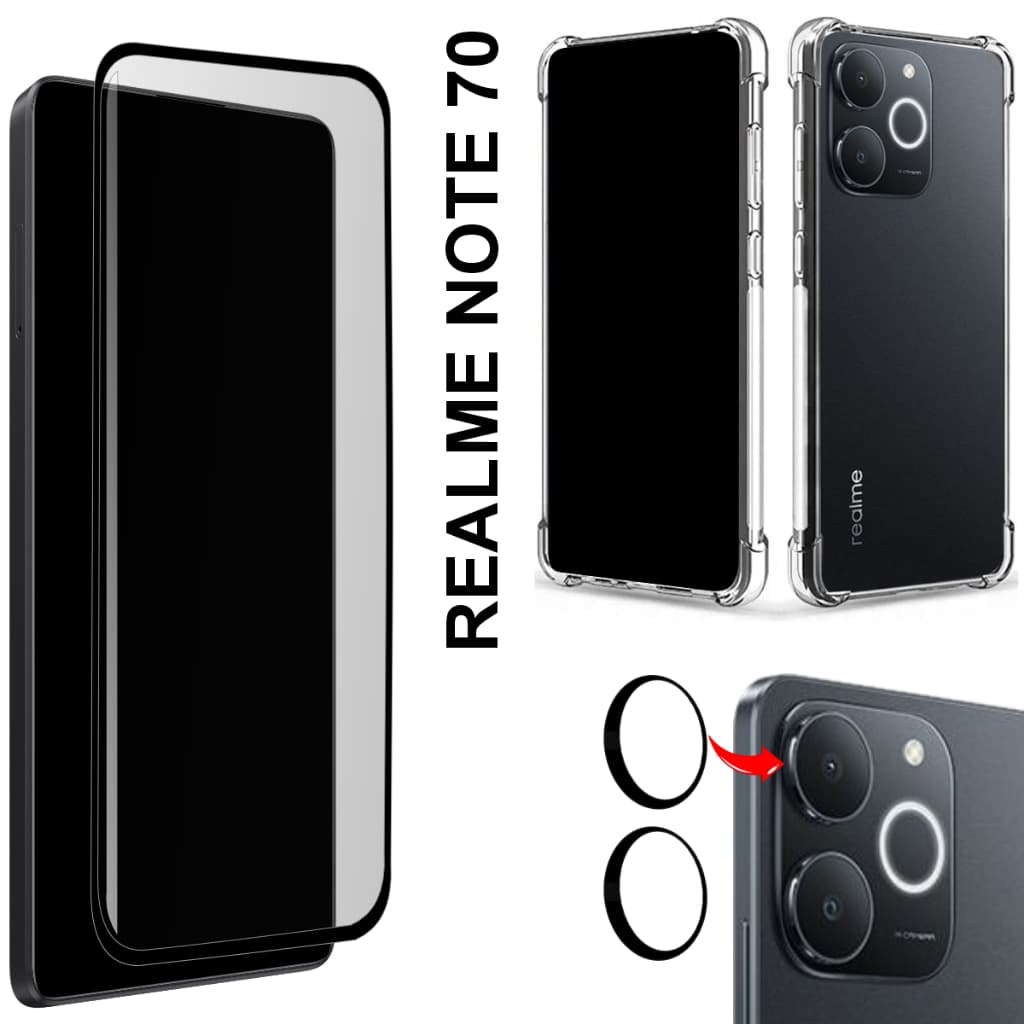 Película Privacidade Fosca Para Realme Note 70 - Película da Câmera - Capinha Capa Anti Shok
