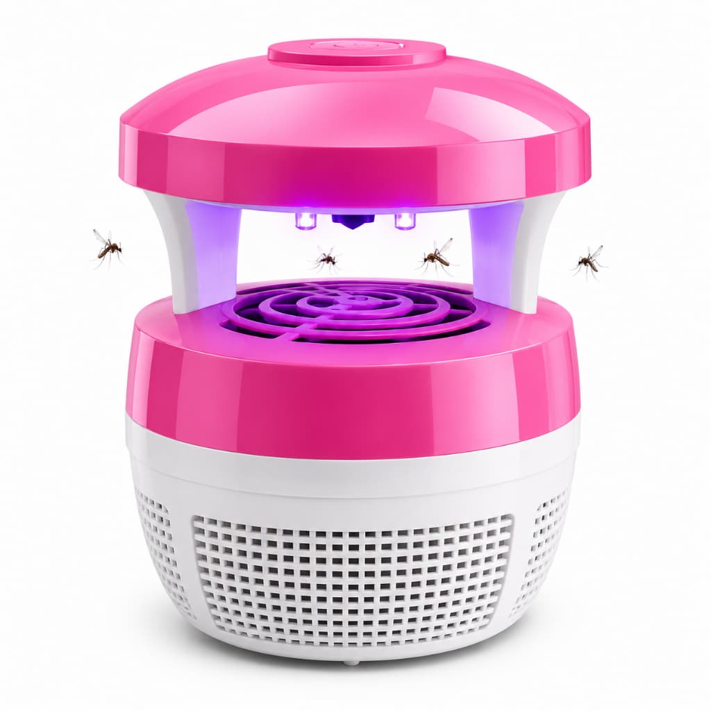 Armadilha Elétrica para Mosquitos LED UV Silenciosa Capturador de Insetos