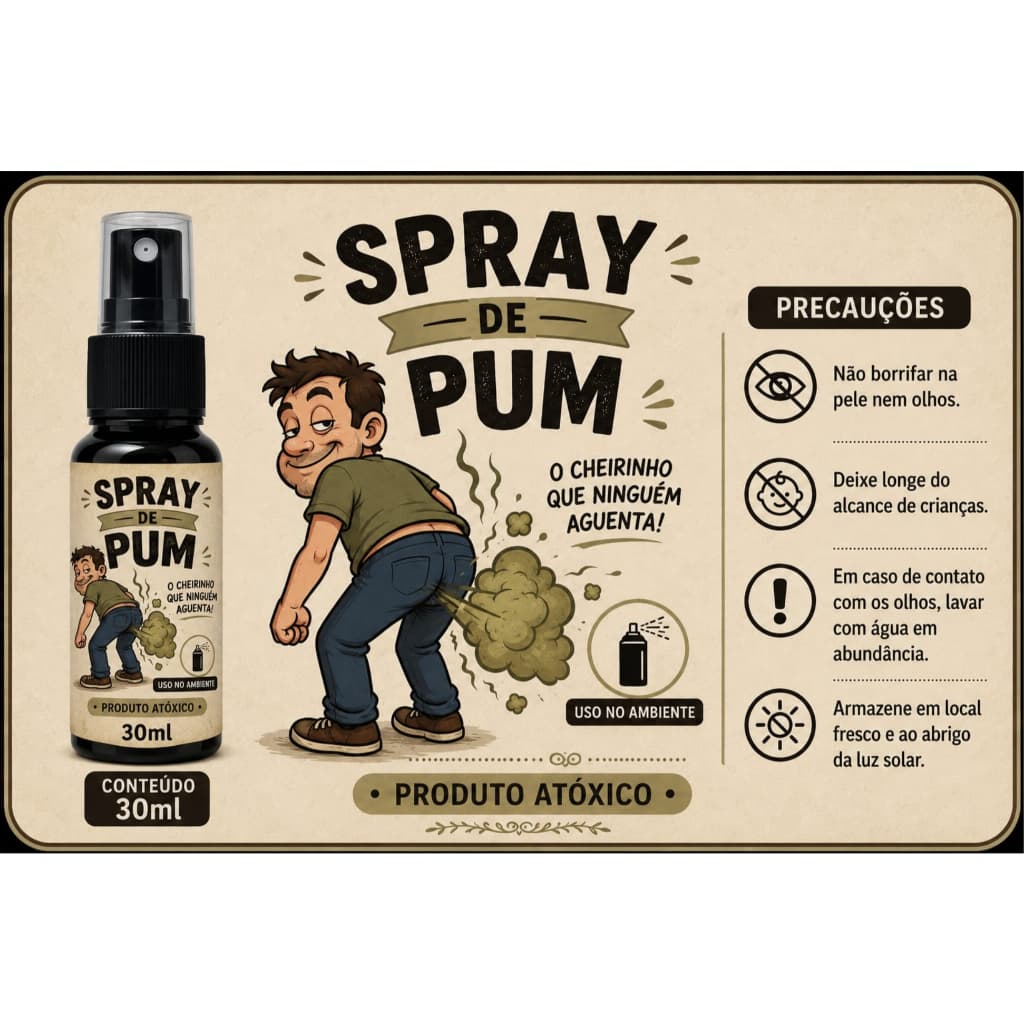 SPRAY DE PUM FEDORENTO, PEGADINHAS DE PEIDO ALEMÃO