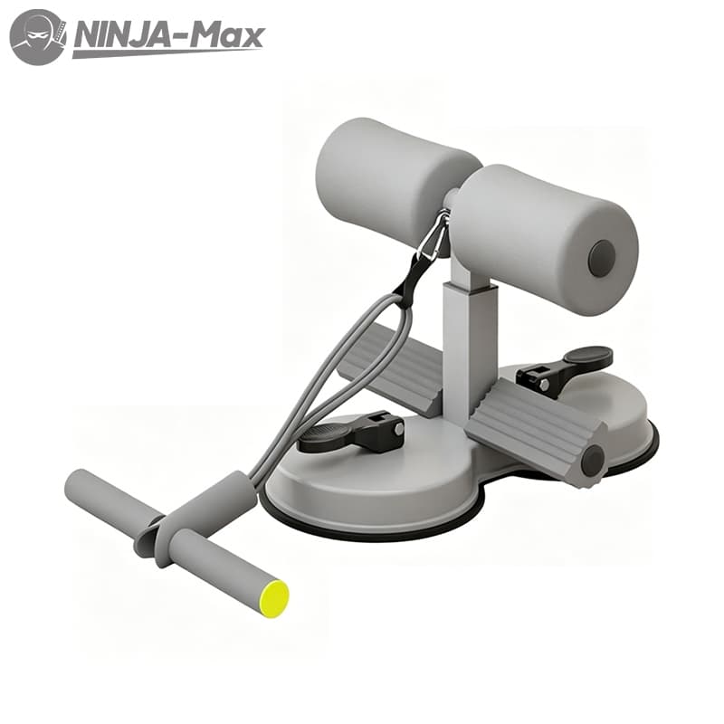 Aparelho Abdominal c/ Ventosa – Equipamento Auxiliar Unissex p/ Treino em Casa, Fixação nos Pés