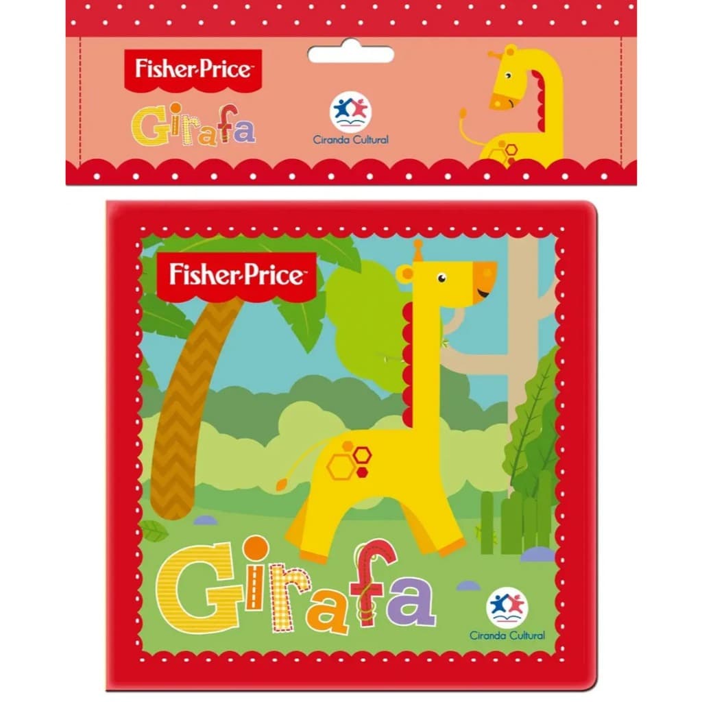Livro de Banho Fisher Price Girafa enquanto se diverte na hora do banho Ciranda Cultura