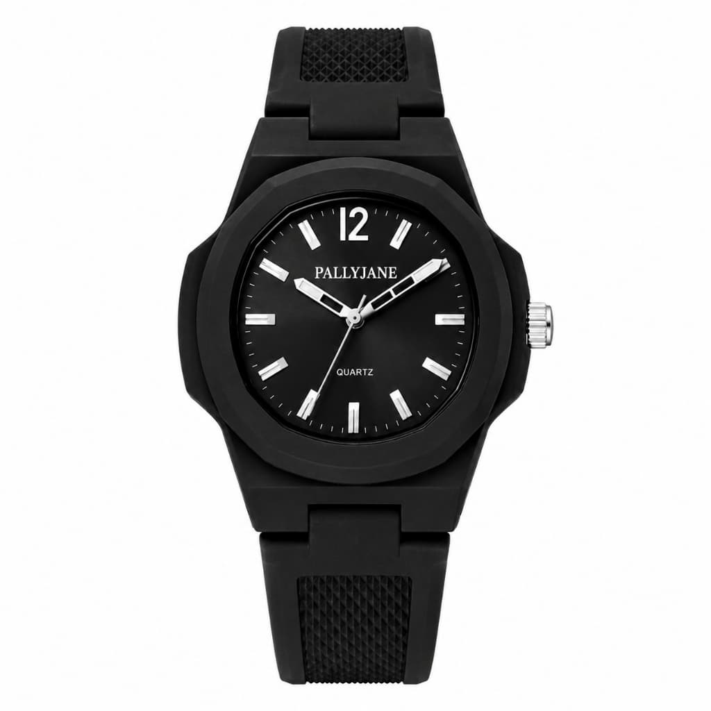 Relógio Unissex Pallyjane Esportivo Casual Analógico Quartzo Impermeável Pulseira Silicone Masculino Feminino