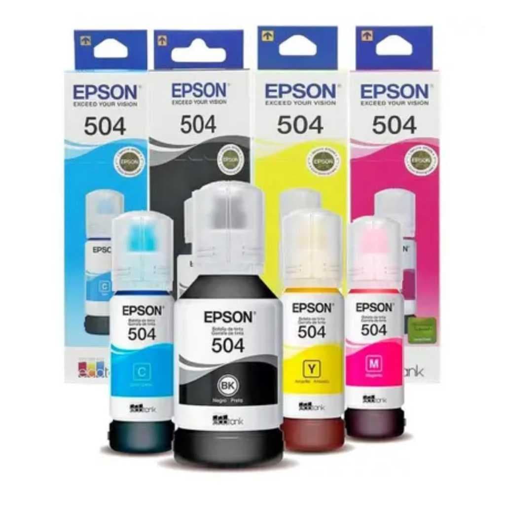 Kit Tinta Epson 504 - 4 Cores