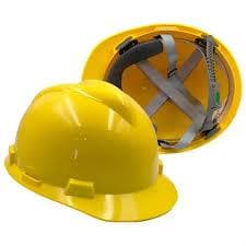 Capacete Msa (AMARELO)  V-gard Carneira Push Key C/jugular Obra Altura