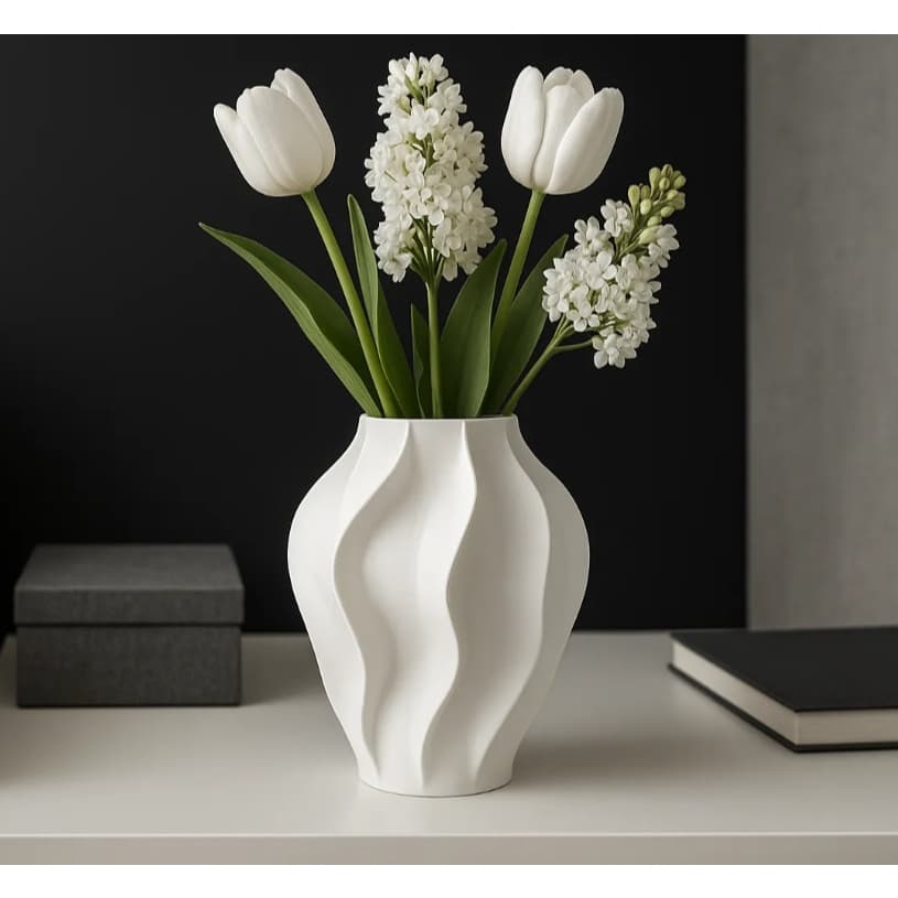 Vasinho Decorativo Ondas Elegância