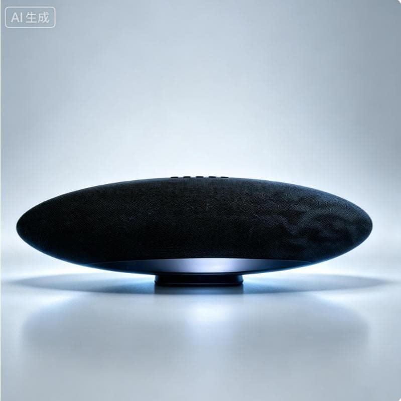 Caixa Som Bluetooth HIFI 330W Novo 2026 Oval Tecido Decoração Moderna para Sala e Quarto
