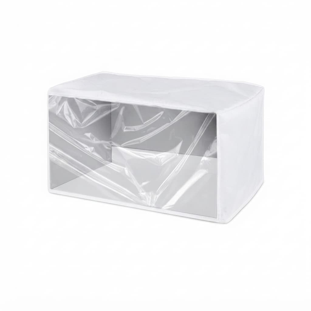 Capa Com Frente Transparente Para Microondas Micro-Ondas Impermeável 30 Litros Branco