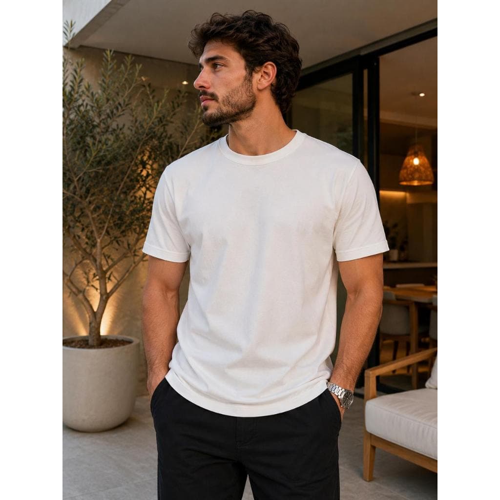 CAMISETA MASCULINO 100% ALGODO MANGA CURTA SUPER PREMIUM