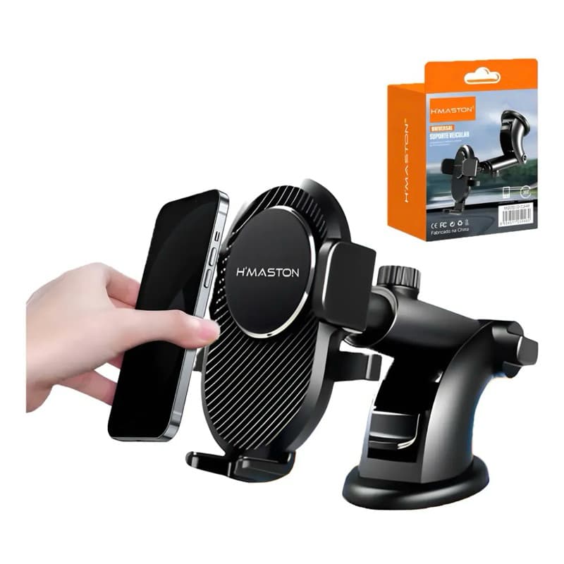 Suporte Veicular H’MASTON CJ‑48 – Alta Afixação e Rotação 360°