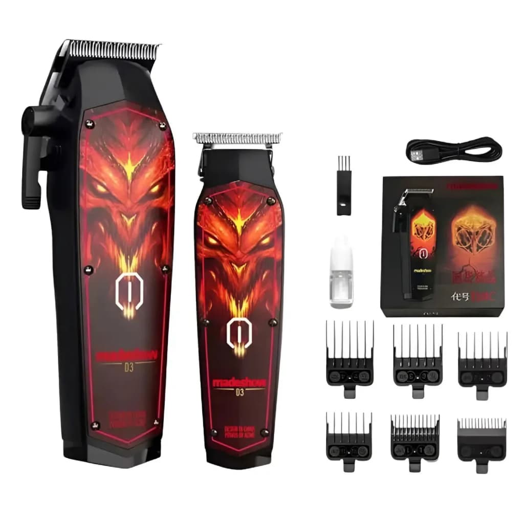 Kit Madeshow D3 Máquina de Corte M10 + Acabamento M11 Profissional Sem Fio Bivolt