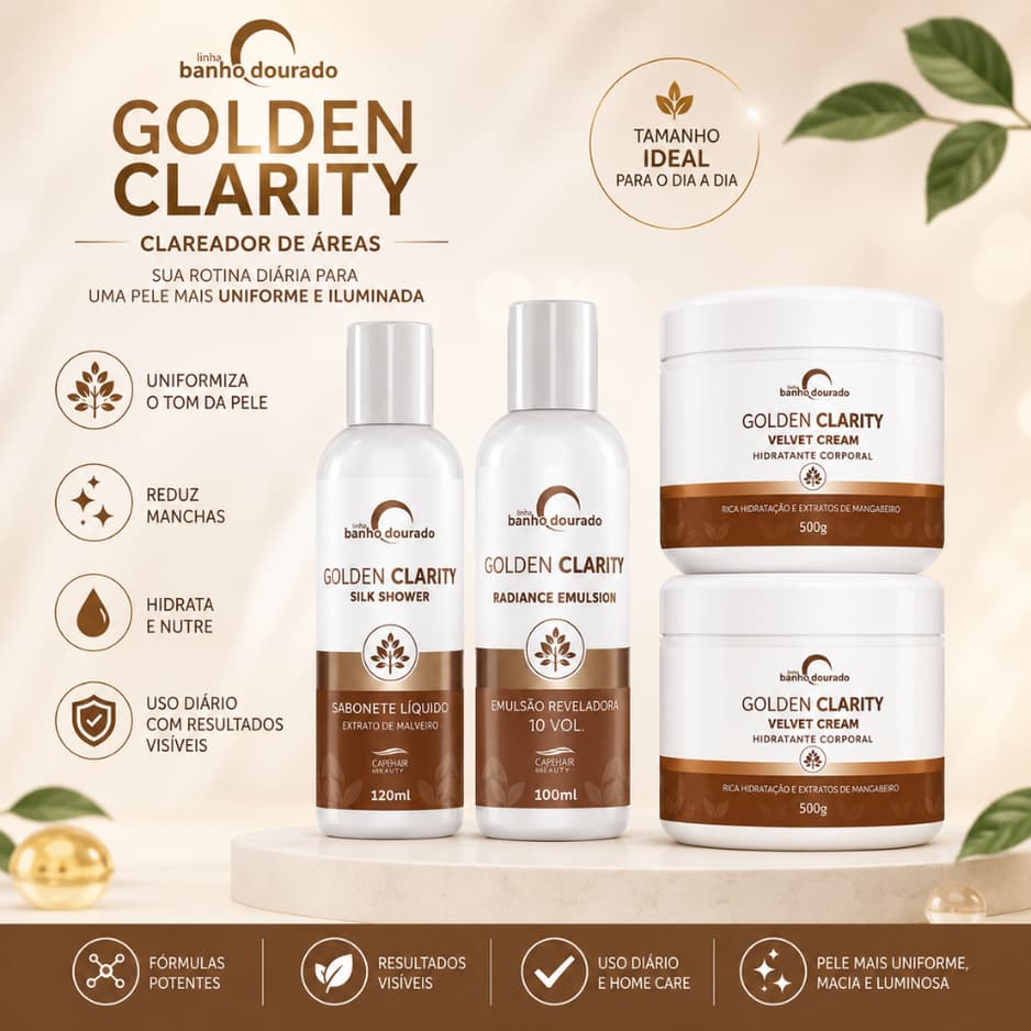 KIT GOLDEN CLARITY HOME CARE - CAPILAR ESSÊNCIA