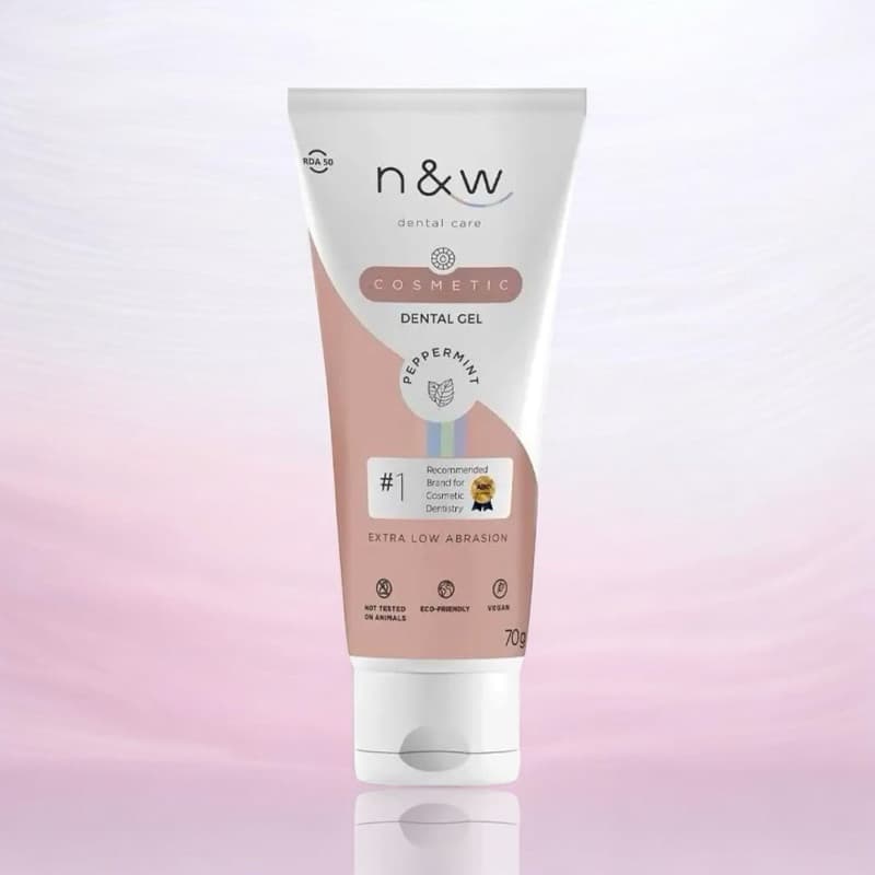 Gel Dental Cosmetic 70g New Dental Care Vegano Peppermint - Baixíssima Abrasividade - Com Extrato de Chá Verde