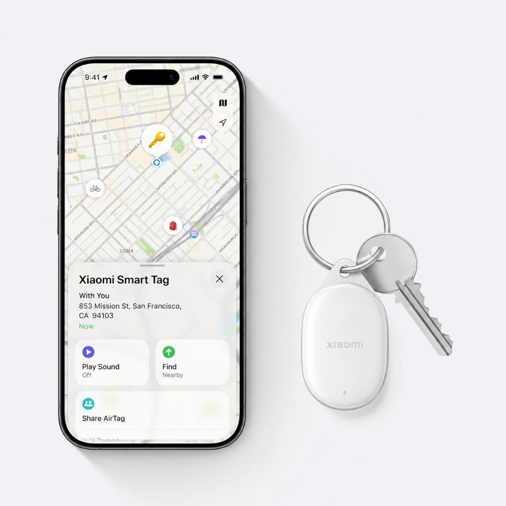 Xiaomi Tag Rastreador Inteligente Bluetooth / Nfc 40m / 50m
