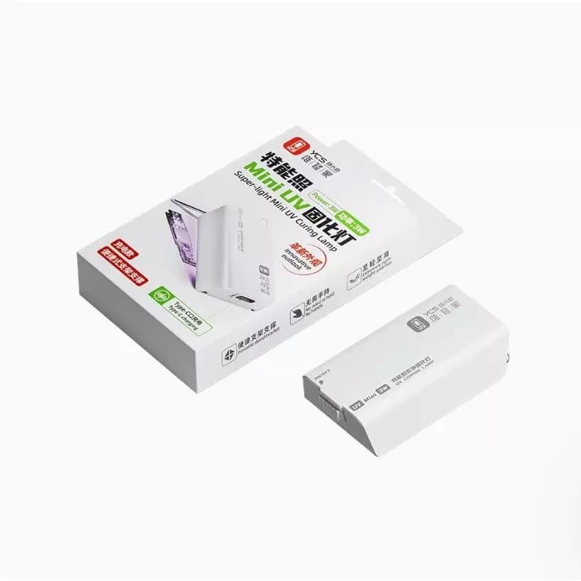 YCS UV MINI Lâmpada De Cura Inteligente Contas Duplas 3W Alta Potência Luz Rápida Placa-Mãe Cola Reparação