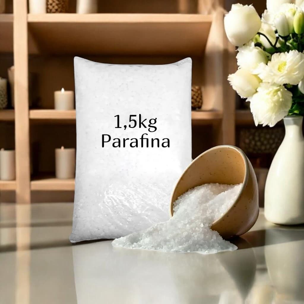 1,5KG DE PARAFINA LENTILHADA PARA VELAS E PRODUTOS ARTESANAIS EM GERAL PRODUTO 100% NACIONAL