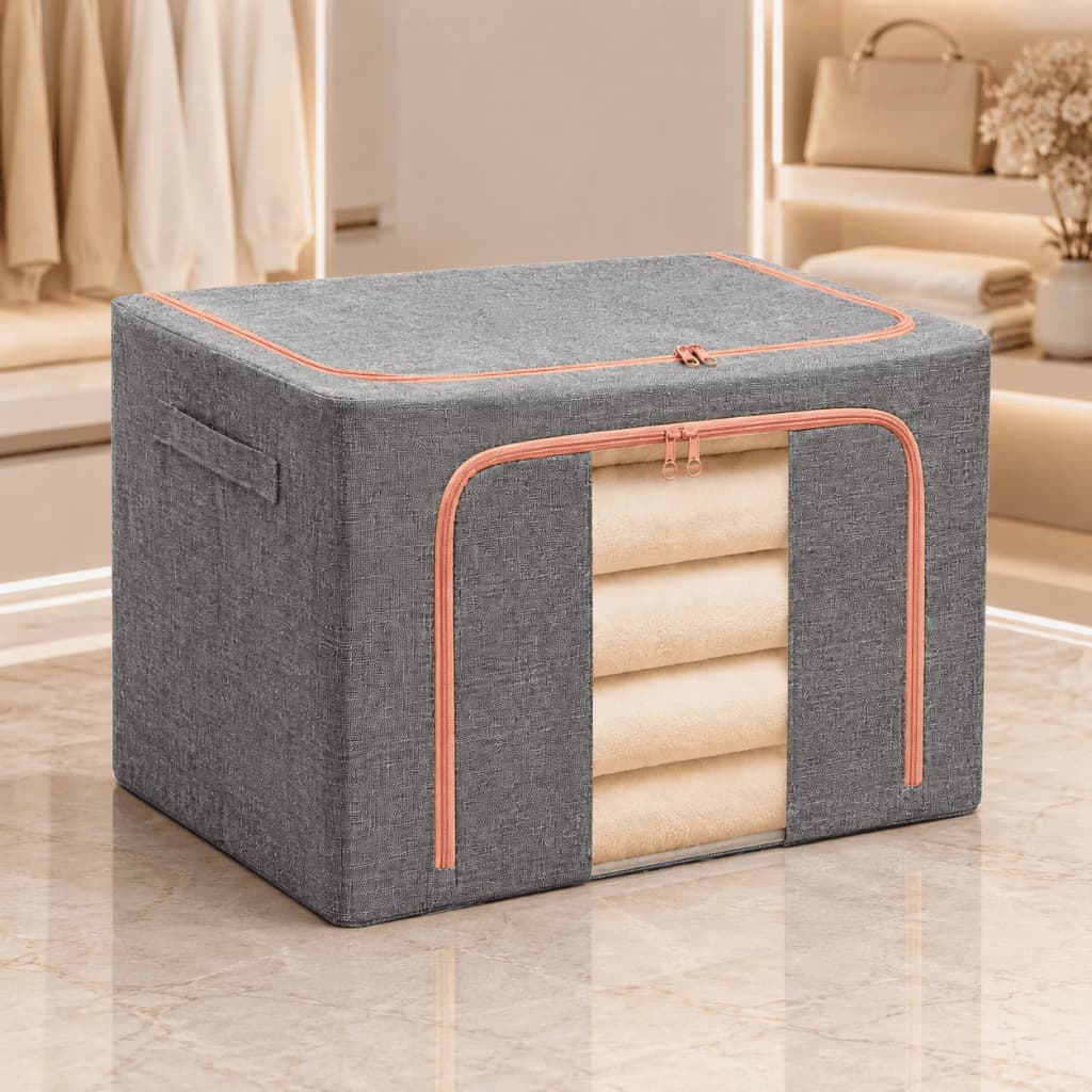Caixa Organizadora De Guarda-roupa Dobrável Roupas Edredom