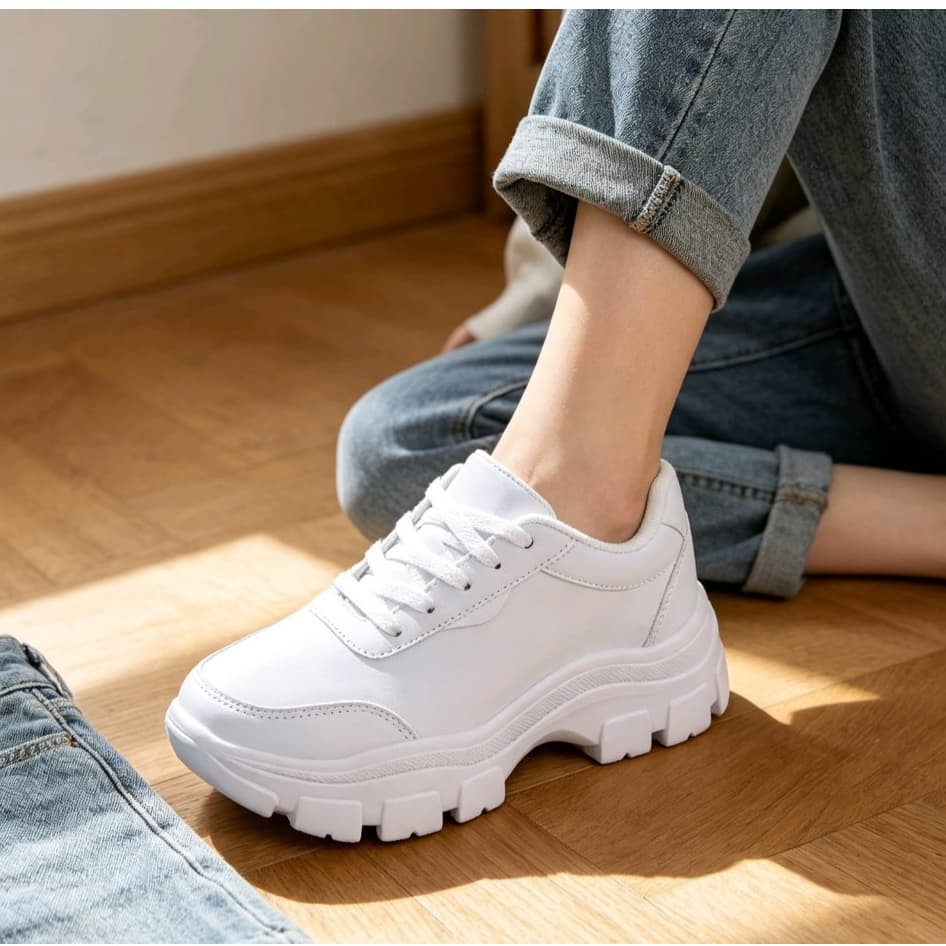 Tênis Feminino chunk moderno e confortável