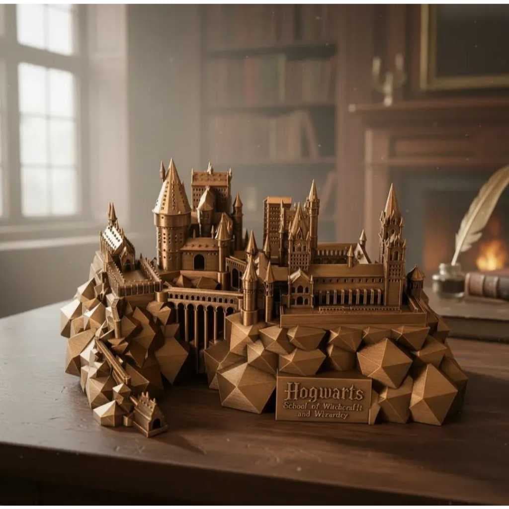 Castelo De Hogwarts Miniatura Coleção Harry Potter Decoração