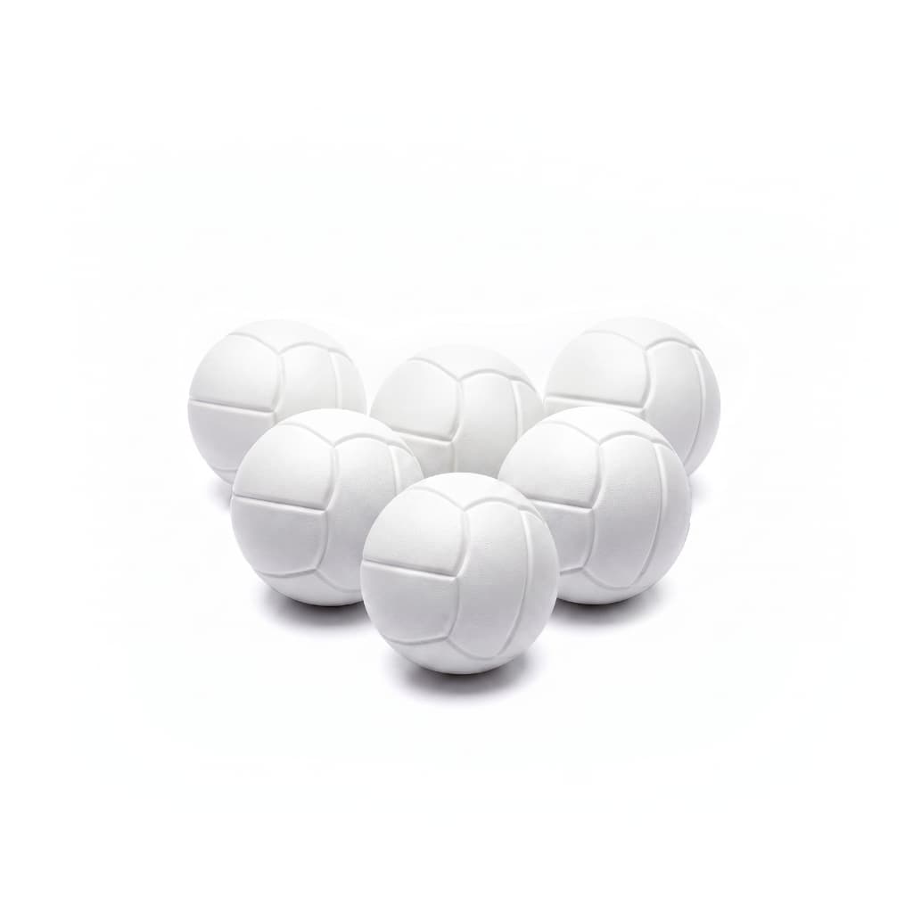 Kit 6 Bolas de Pebolim Maciça Totó
