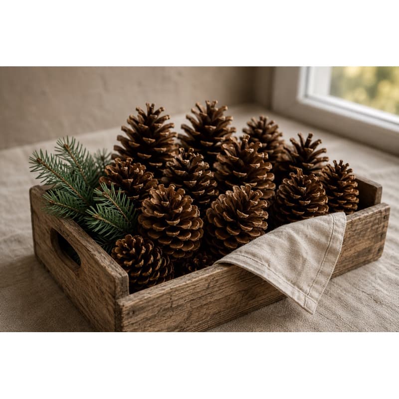 Pinhas Naturais Grandes para Decoração de Natal, Páscoa e Brinquedo para Calopsitas | Pinha Natural Seca