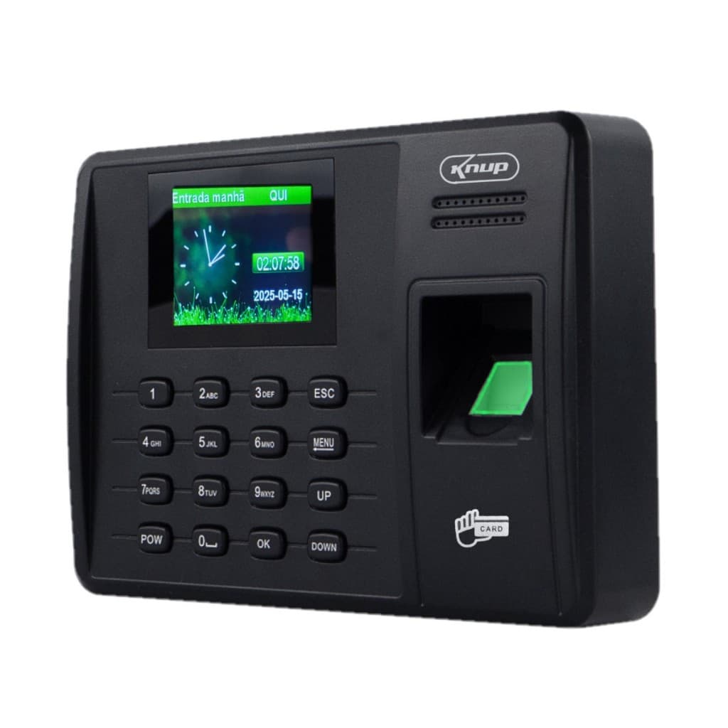 Relógio De Ponto Biométrico  Impressão Digital Controle Id Eletrônico