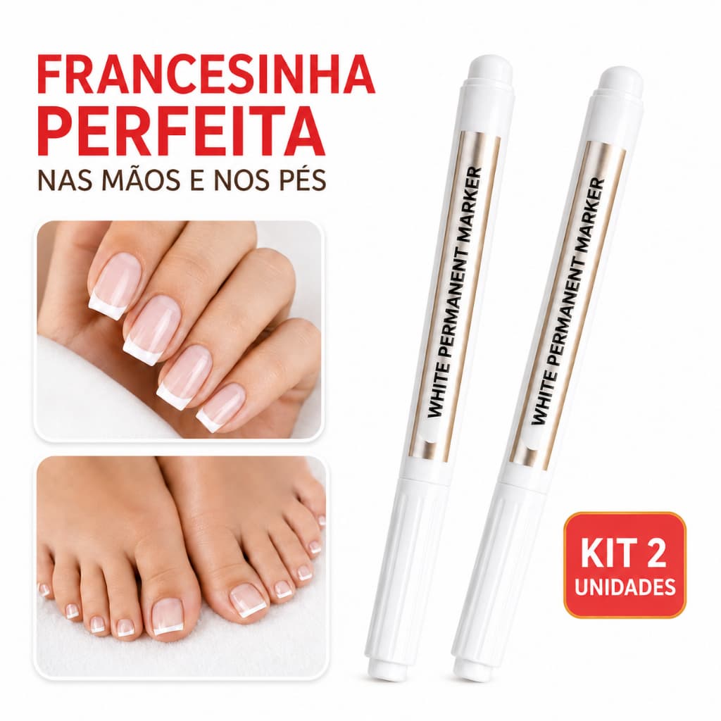 Francesinha Fácil Kit 2 – Caneta 1mm Ultra Precisa Para Unhas Perfeitas