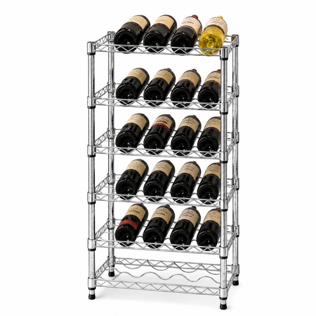 Mini Adega Aço Aramada 24 Garrafas Vinho Bebidas Portátil