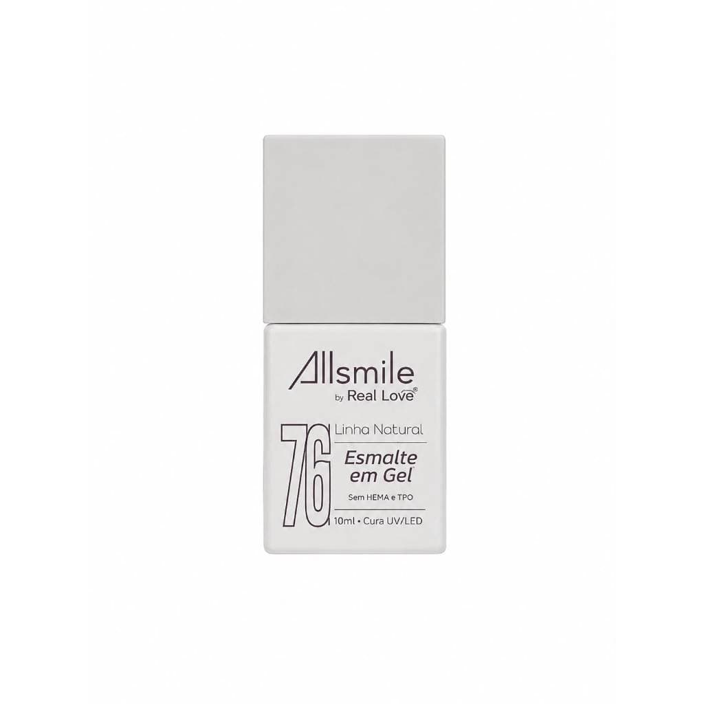 Esmalte em Gel Renda Nº 76 Allsmile Real Love Linha Natural Sem HEMA e TPO UV/LED 8ml
