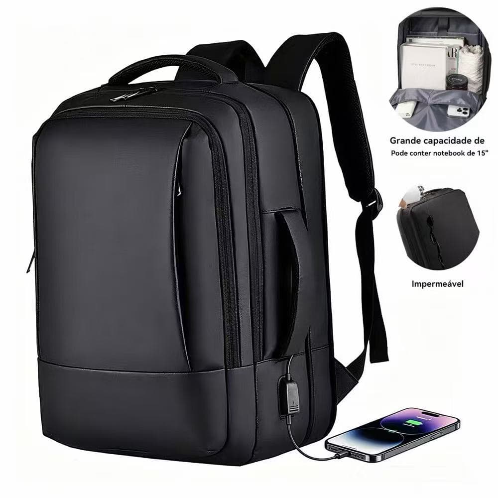 jiesipote mochila masculina reforçadaImpermeável Mochila de trabalho femininaGrande capacidade de