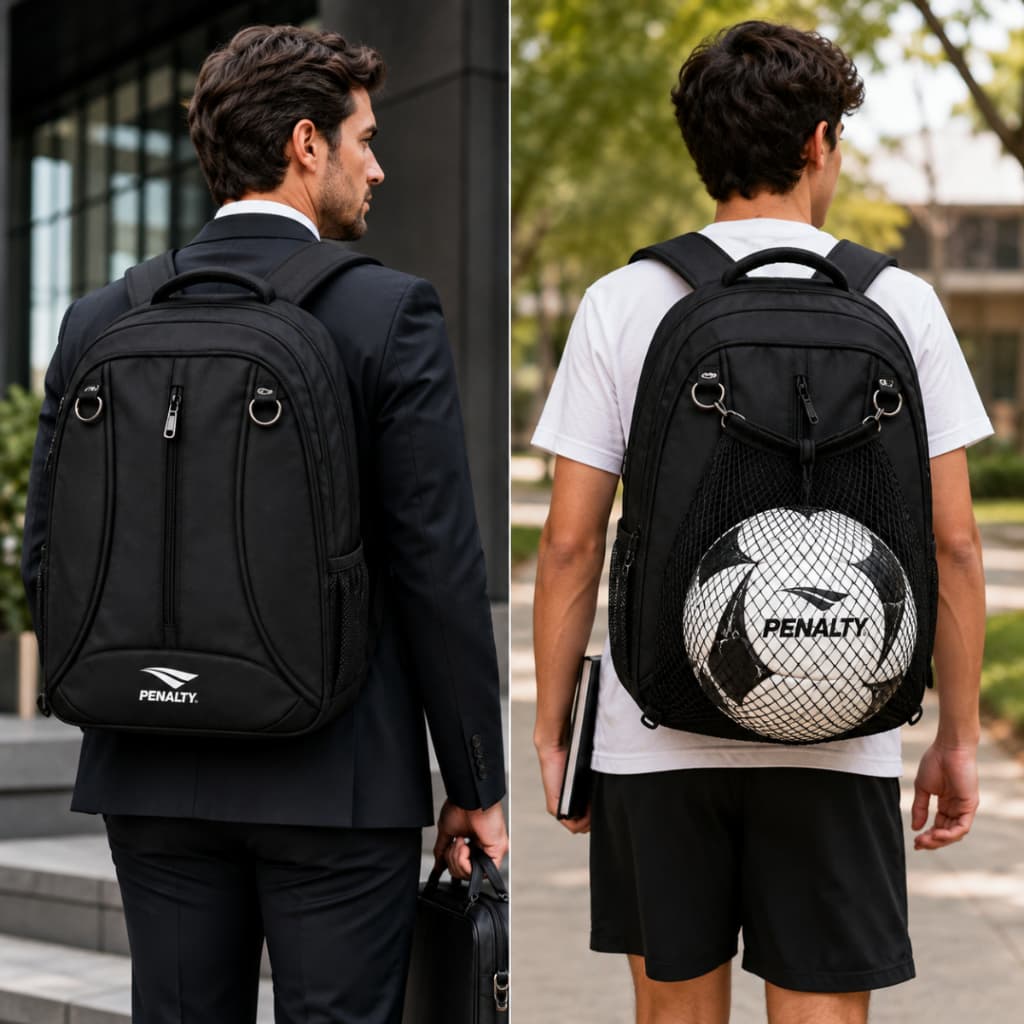 Mochila Penalty Notebook Escolar Trabalho Academia Reforçada