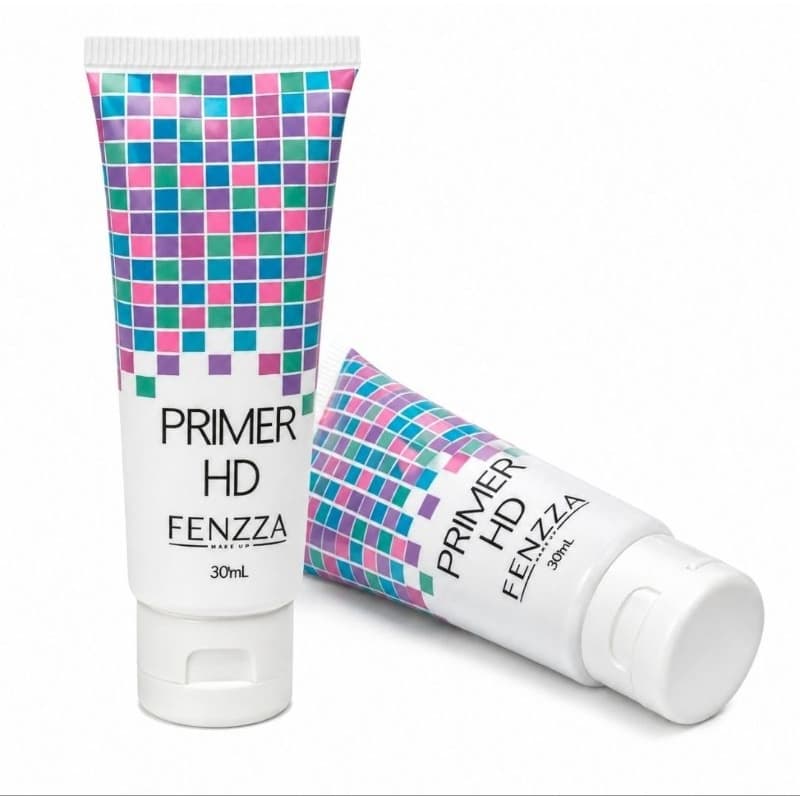 Primer HD Fenzza 30ml Pré Maquiagem Fixador Facial Disfarça Poros Controla Oleosidade Longa Duração