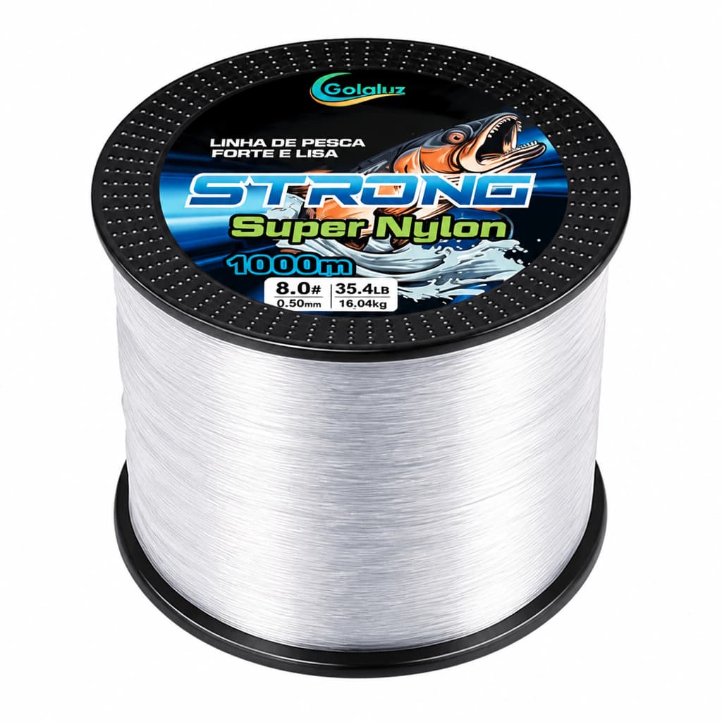 Linha De Pesca Monofilamento Nylon Super Resistente 1000m 500m 9-35 LB  0.2 / 0.4 /0.45/ 0.55mm