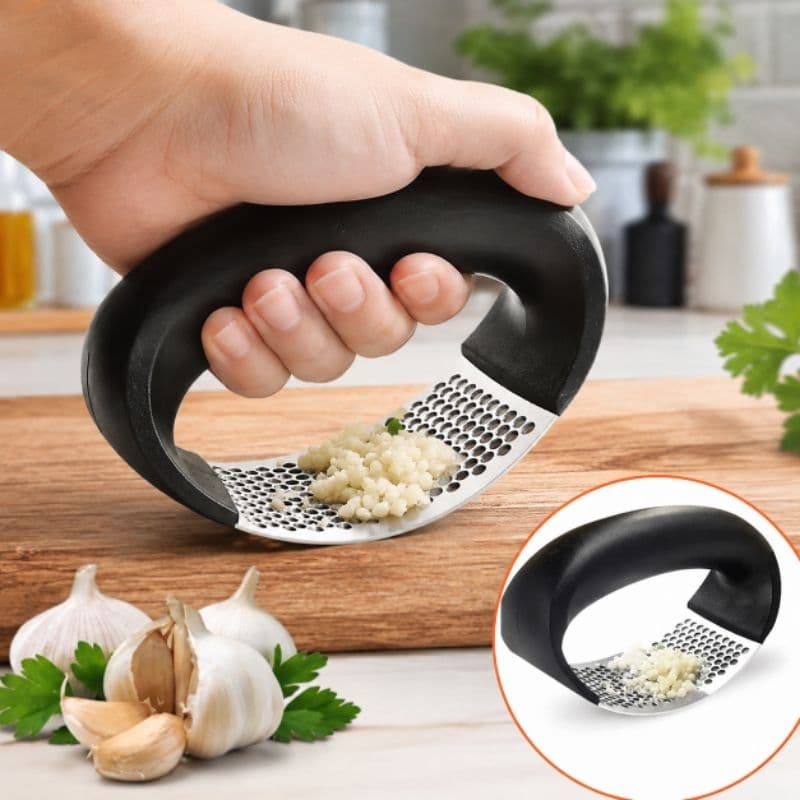 Espremedor De Alho Fácil Em Inox - Amassador Triturador cozinha