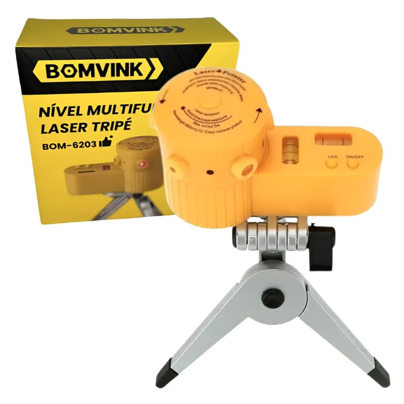 Nível Laser Profissional 360º Giratorio Com Tripé 5 Modos