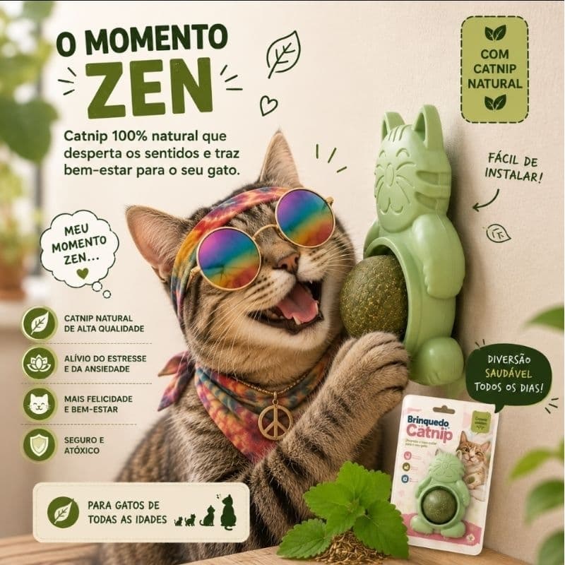 Brinquedo Para Gato Com Catnip Erva Gato Bola Antiestresse Corpinho do Gato