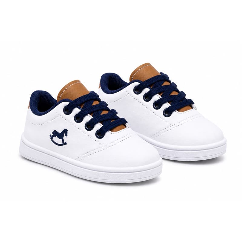 Tênis Infantil Casual e Bordado Cavalinho