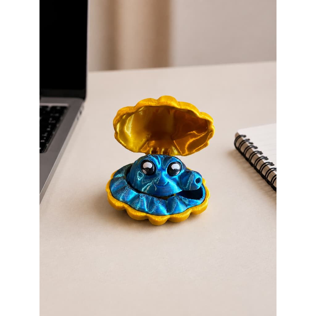 Clicker de Concha 3D Fidget Toy 5cm – Brinquedo Sensorial Antiestresse
