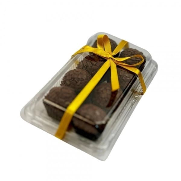 5 Embalagens  Barra Slim Cristal Chocolate Gourmet Lembrancinha Recheada  Flip Cristal