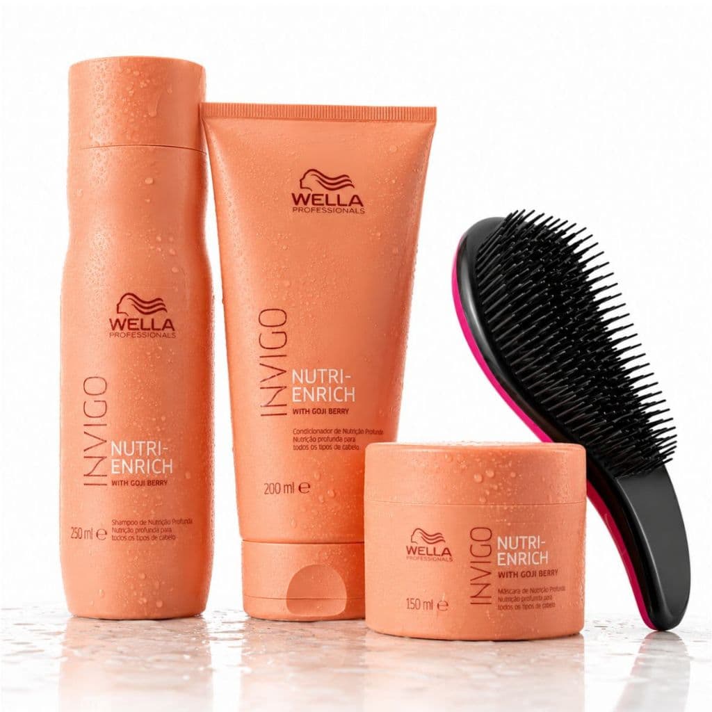 Kit Wella Professionals Invigo Nutri-enrich Shampoo 250ml, Condicionador 200ml E Mascara 150g