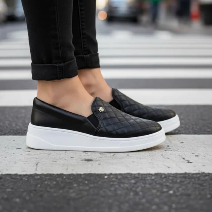 Tênis Modare Ultraconforto Feminino Slip On Knit 7402.108