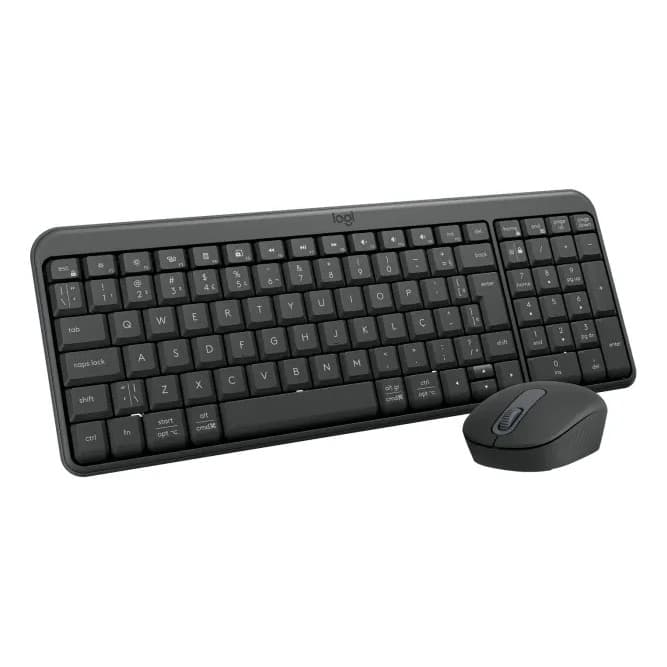 Combo Teclado E Mouse Sem Fio Logitech Mk250 preto