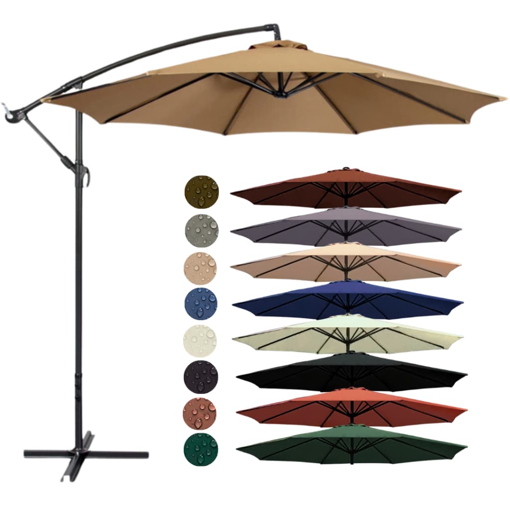 Ombrelone Guarda-Sol 3 Metros Lateral Grande Para Praia Jardim Piscina Diversas Cores Proteção Solar Área Externa