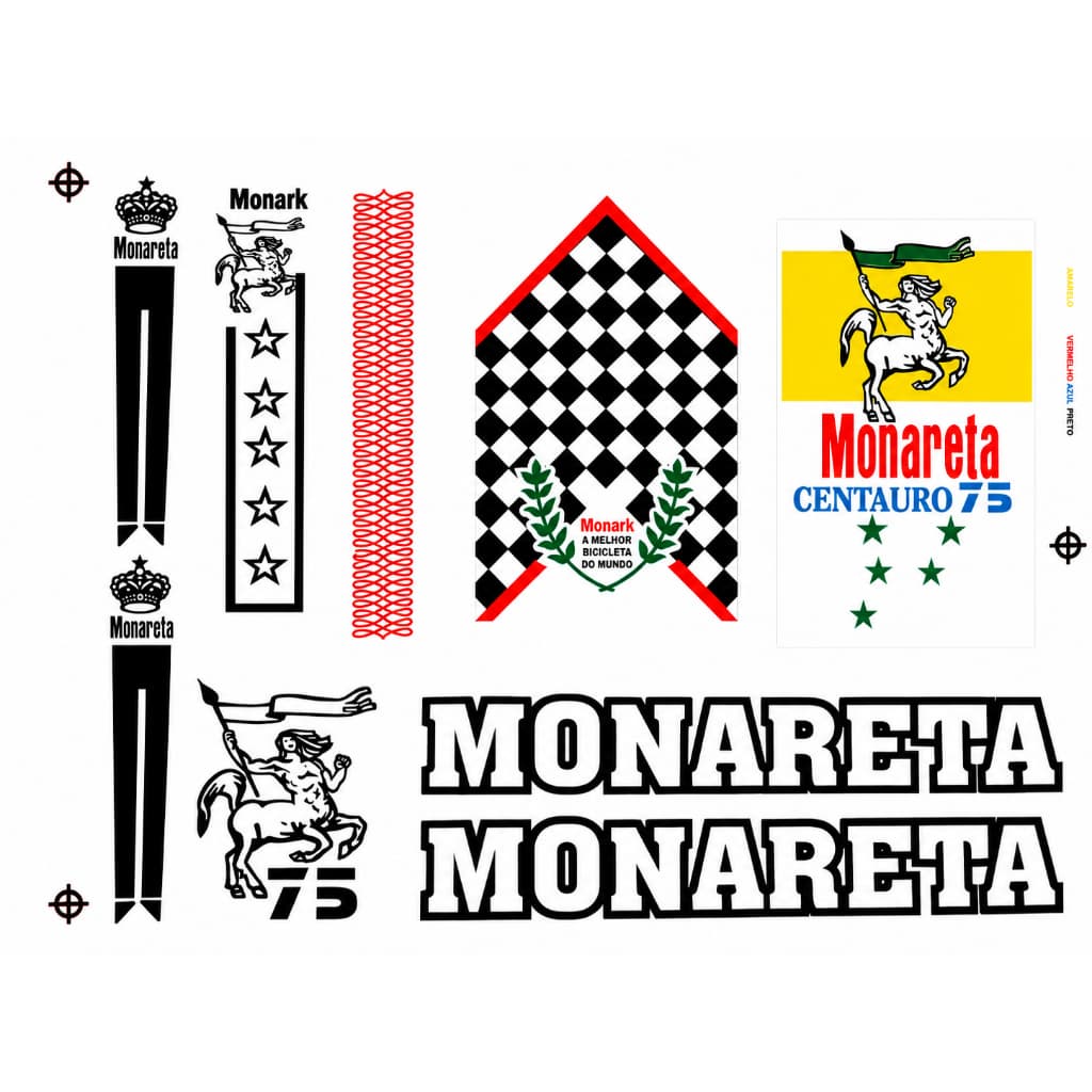 Adesivo Bicicleta Monark Monareta Centauro1975