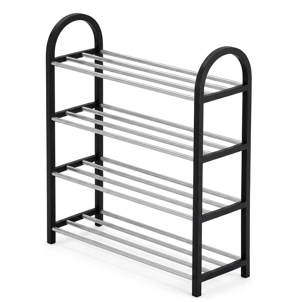 Sapateira Organizador 4 Prateleiras Vertical Para Calçados E Sapatos Quarto Closet Resistente