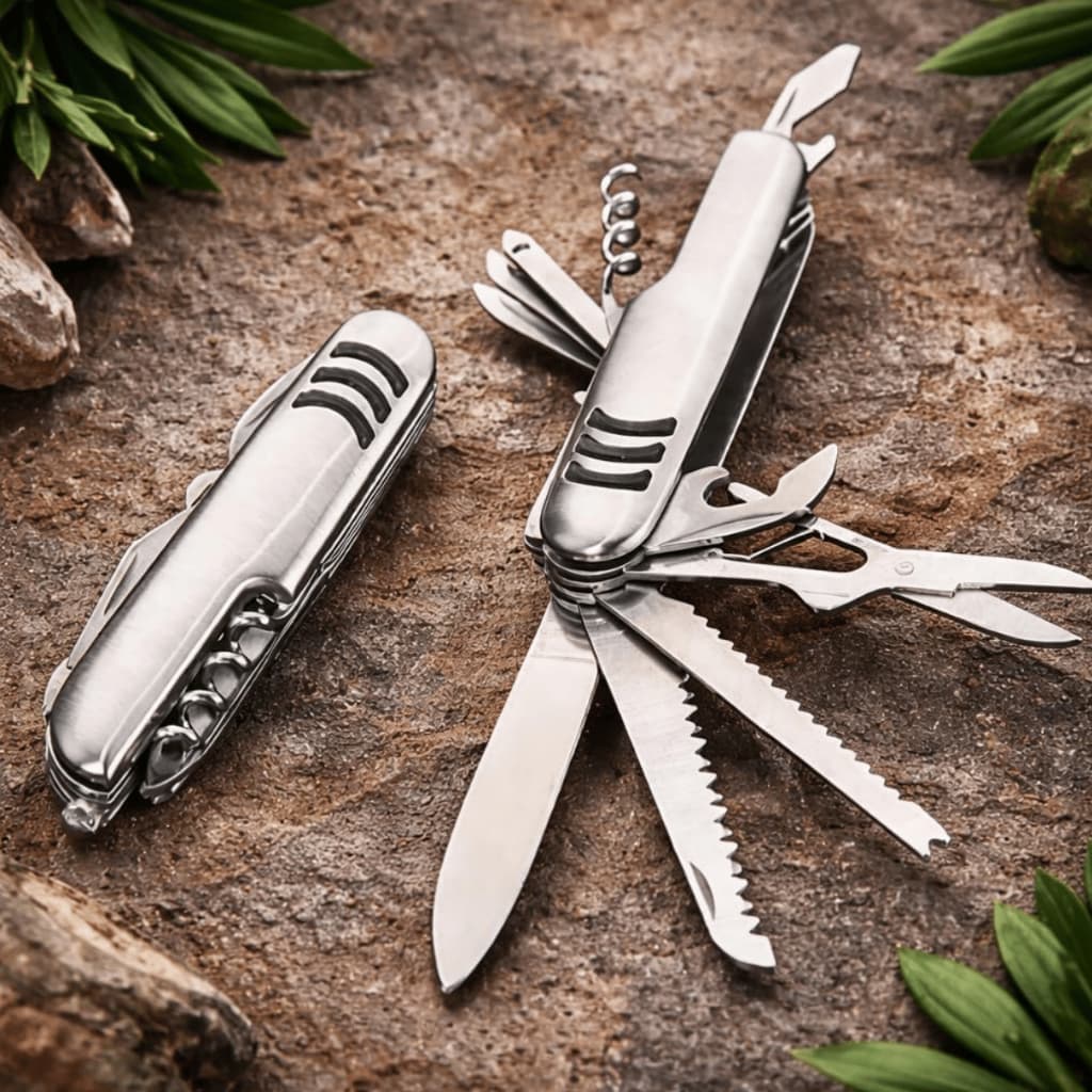 CANIVETE MULTIFUNCIONAL INOX - 11 FUNÇÕES - COMPACTO E PRÁTICO
