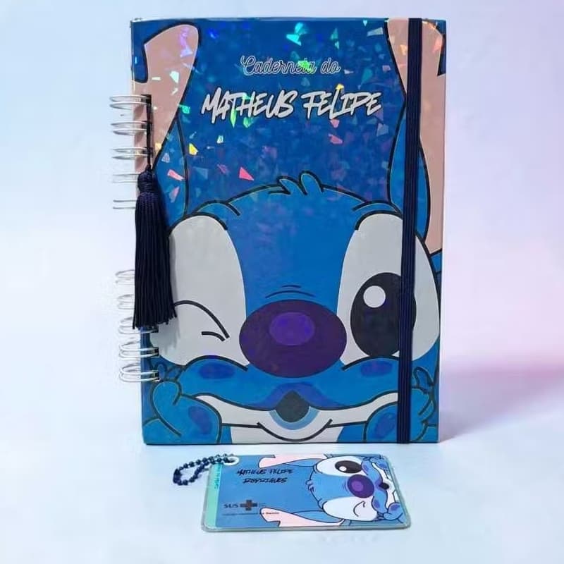 Caderneta de Vacinação Personalizada com Cartão SUS Stitch